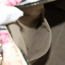 FENDI Zucchino Canvas Boston Bag Multicolor Gold Auth 158130V-22