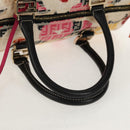 FENDI Zucchino Canvas Boston Bag Multicolor Gold Auth 158130V-7