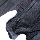 PRADA Hand Bag Nylon Black gold Auth 158131-21