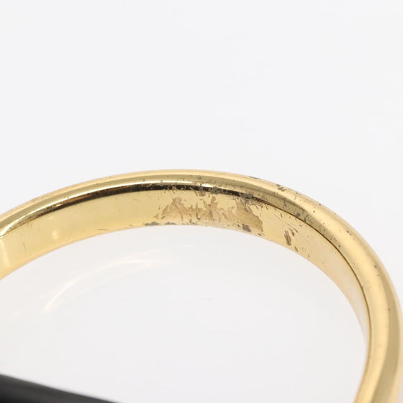 PRADA Hand Bag Nylon Black gold Auth 158131