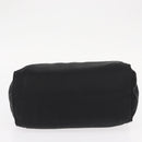 PRADA Hand Bag Nylon Black gold Auth 158131-5