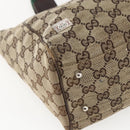 GUCCI GG Canvas Web Sherry Line Tote Bag Beige Green Red 115810 Auth 158134-14