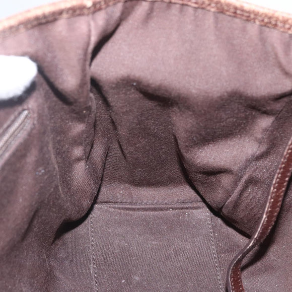 GUCCI GG Canvas Web Sherry Line Tote Bag Beige Green Red 115810 Auth 158134