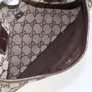 GUCCI GG Canvas Web Sherry Line Tote Bag Beige Green Red 115810 Auth 158134-11