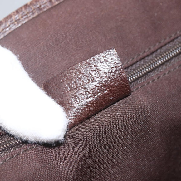 GUCCI GG Canvas Web Sherry Line Tote Bag Beige Green Red 115810 Auth 158134