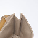 FENDI Hand Bag Leather 2way Brown Gold Auth 158141-25