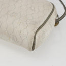 Christian Dior Honeycomb Canvas Shoulder Bag PVC Gold White Auth 158146-15