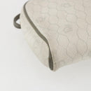 Christian Dior Honeycomb Canvas Shoulder Bag PVC Gold White Auth 158146-16