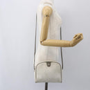 Christian Dior Honeycomb Canvas Shoulder Bag PVC Gold White Auth 158146-20