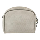 Christian Dior Honeycomb Canvas Shoulder Bag PVC Gold White Auth 158146-2