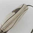 Christian Dior Honeycomb Canvas Shoulder Bag PVC Gold White Auth 158146-6