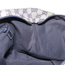 GUCCI GG Canvas Sherry Line Tote Bag Navy 131230 Auth 158147-18