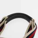GUCCI GG Canvas Sherry Line Tote Bag Navy 131230 Auth 158147-8
