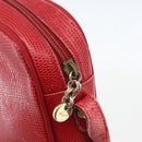 Salvatore Ferragamo Vala Shoulder Bag Leather Red Gold Auth 158148-10