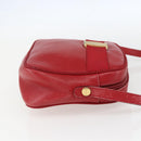 Salvatore Ferragamo Vala Shoulder Bag Leather Red Gold Auth 158148-4