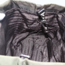 PRADA Hand Bag Nylon Khaki Silver Auth 158149-21