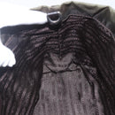 PRADA Hand Bag Nylon Khaki Silver Auth 158149-22