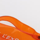 HERMES Vinyl Kelly Hand Bag Vinyl Orange Auth 158157-9