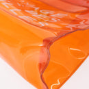 HERMES Vinyl Kelly Hand Bag Vinyl Orange Auth 158158-11