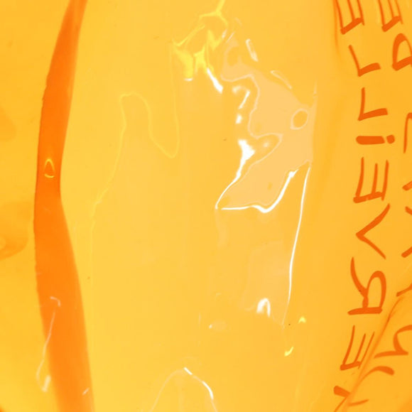 HERMES Vinyl Kelly Hand Bag Vinyl Orange Auth 158158