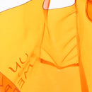 HERMES Vinyl Kelly Hand Bag Vinyl Orange Auth 158158-17