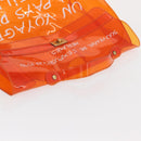 HERMES Vinyl Kelly Hand Bag Vinyl Orange Auth 158158-6