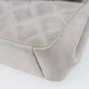 CHANEL Matelasse Hand Bag Suede Purple Silver CC Auth 158159-9