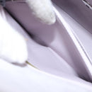 CHANEL Matelasse Hand Bag Suede Purple Silver CC Auth 158159-23