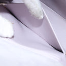 CHANEL Matelasse Hand Bag Suede Purple Silver CC Auth 158159-24