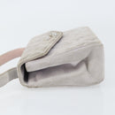 CHANEL Matelasse Hand Bag Suede Purple Silver CC Auth 158159-4