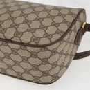 GUCCI GG Supreme Web Sherry Line Bag PVC Beige Gold 164 02 077 Auth 158162-12