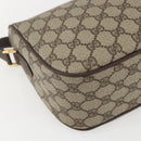 GUCCI GG Supreme Web Sherry Line Bag PVC Beige Gold 164 02 077 Auth 158162-13
