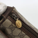 GUCCI GG Supreme Web Sherry Line Bag PVC Beige Gold 164 02 077 Auth 158162-14