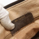 GUCCI GG Supreme Web Sherry Line Bag PVC Beige Gold 164 02 077 Auth 158162-21