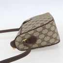 GUCCI GG Supreme Web Sherry Line Bag PVC Beige Gold 164 02 077 Auth 158162-4