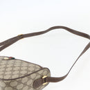 GUCCI GG Supreme Web Sherry Line Bag PVC Beige Gold 164 02 077 Auth 158162-8