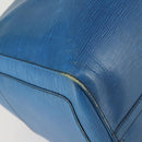 LOUIS VUITTON Epi Keepall 50 Boston Bag Blue M42965 LV Auth 158166-14