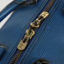 LOUIS VUITTON Epi Keepall 50 Boston Bag Blue M42965 LV Auth 158166-20