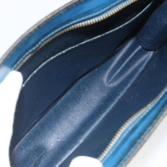 LOUIS VUITTON Epi Pochette Homme Clutch Bag Blue M52522 LV Auth 158167