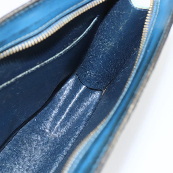 LOUIS VUITTON Epi Pochette Homme Clutch Bag Blue M52522 LV Auth 158167