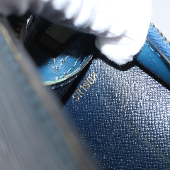 LOUIS VUITTON Epi Pochette Homme Clutch Bag Blue M52522 LV Auth 158167