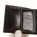 FENDI Zucca Canvas Compact Wallet Black Brown Auth 158171V-17
