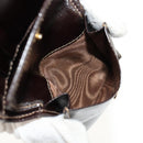 FENDI Zucca Canvas Compact Wallet Black Brown Auth 158171V-10