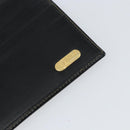 FENDI Pecan Canvas Long Wallet Black Brown Black Brown Auth 158174-18