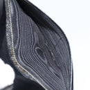 FENDI Pecan Canvas Long Wallet Black Brown Black Brown Auth 158174-10