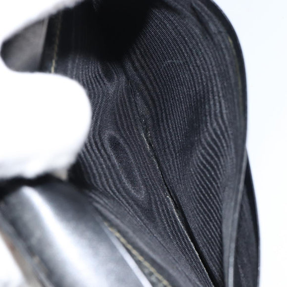 FENDI Pecan Canvas Long Wallet Black Brown Black Brown Auth 158174