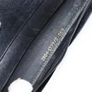 FENDI Pecan Canvas Long Wallet Black Brown Black Brown Auth 158174-12