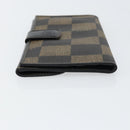 FENDI Pecan Canvas Long Wallet Black Brown Black Brown Auth 158174-4