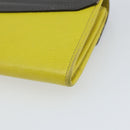 FENDI 2 JOURS Continental Wallet Leather Gray Silver Auth 158175-15