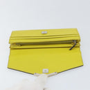 FENDI 2 JOURS Continental Wallet Leather Gray Silver Auth 158175-8